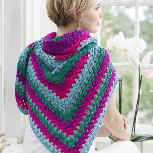 DKColors EasyGrannyStitchShawl 6