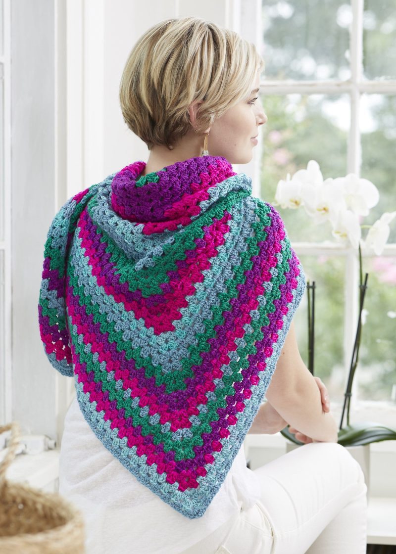 DKColors EasyGrannyStitchShawl 6